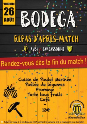 Pour ceux qui desire manger apres le match.